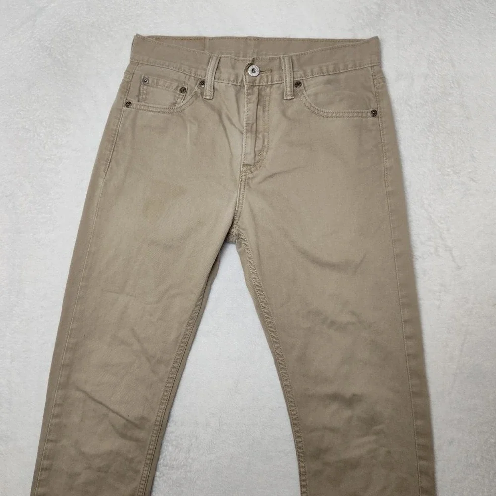 Levis 510 Jeans Mens 29x32 Beige Skinny Extra-Slim‎ Light Wash Denim Work School